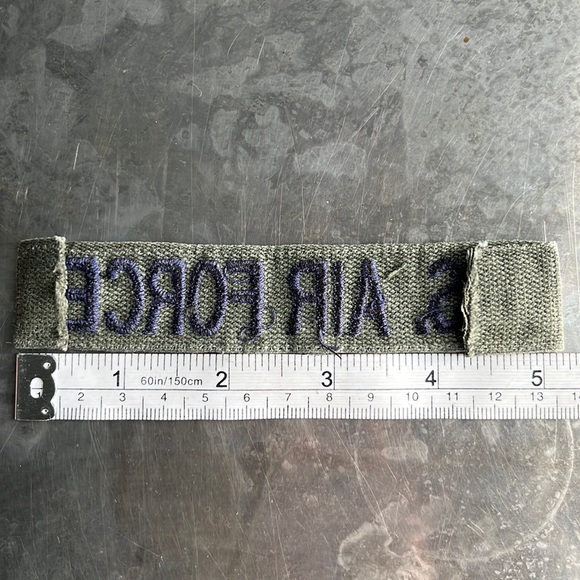 U.S. AIR FORCE embroidered tape patch - Vintage - Picture 10 of 10